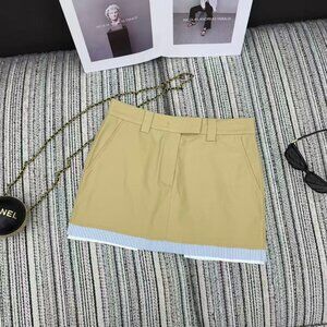 Miu Miu striped A-line mini skirt